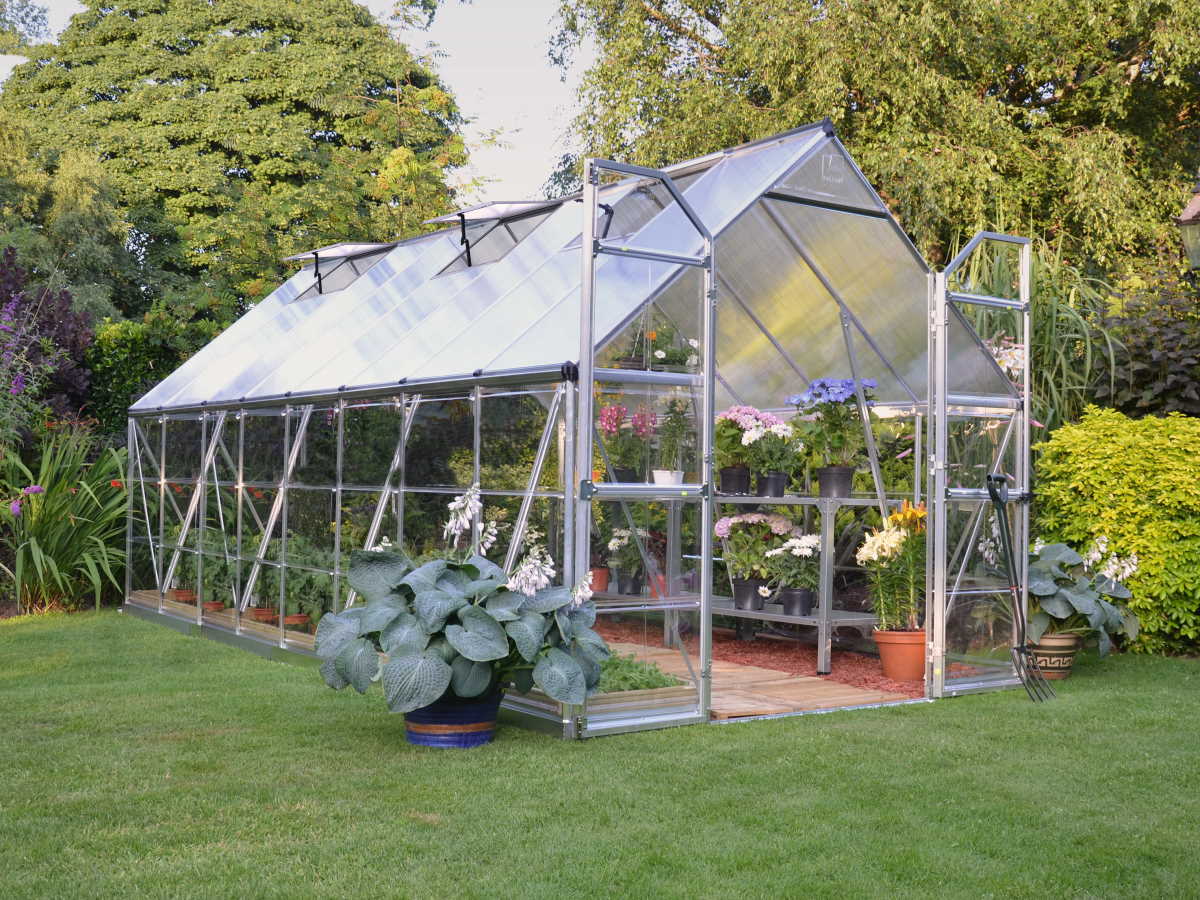 Balance Greenhouse 8' 16' - Silver (Canopia by Palram)