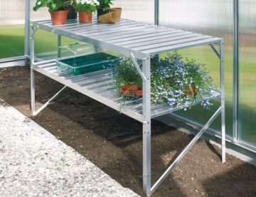 2 Tier Staging Aluminium - 4ft