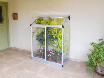 Lean-To Grow House 4' 2" - Silver Clear