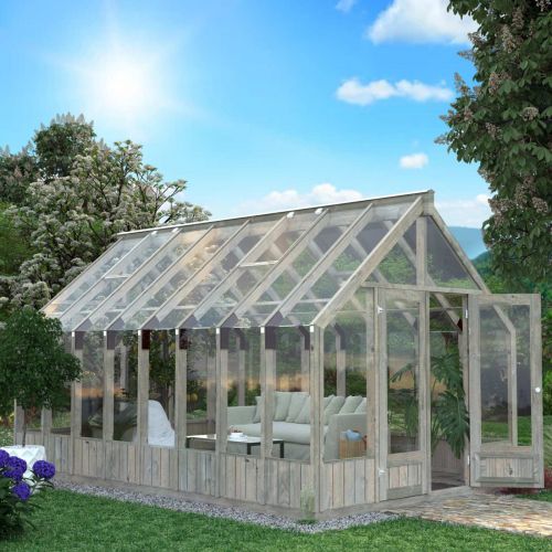 Heritage Wooden Greenhouse 13.8m (10ft x 15ft)