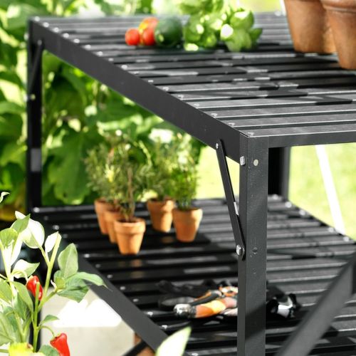 2 Tier Staging Black - 4ft