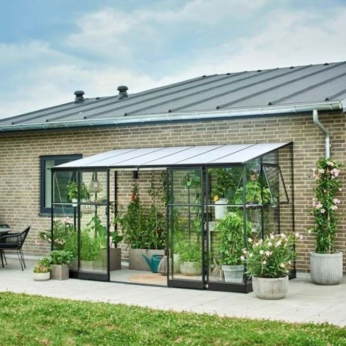 Halls Qube Lean-To Greenhouse