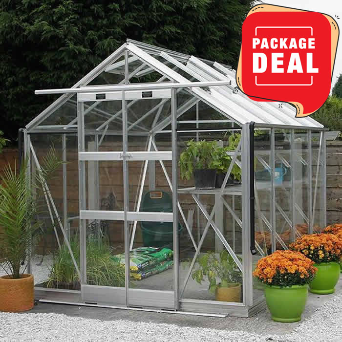 Elite Vantage 7' 5” Wide Package Greenhouse