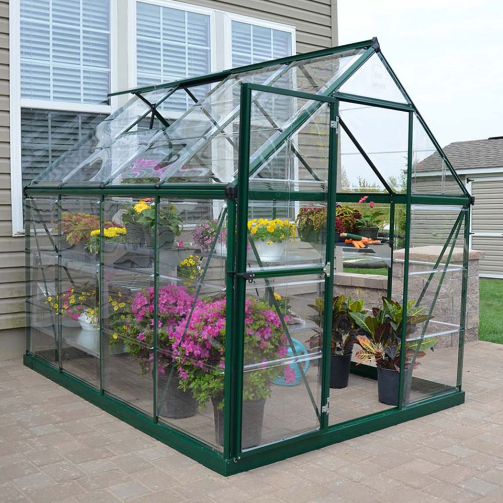 6' x 8' Harmony Greenhouse - Green (Canopia by Palram)