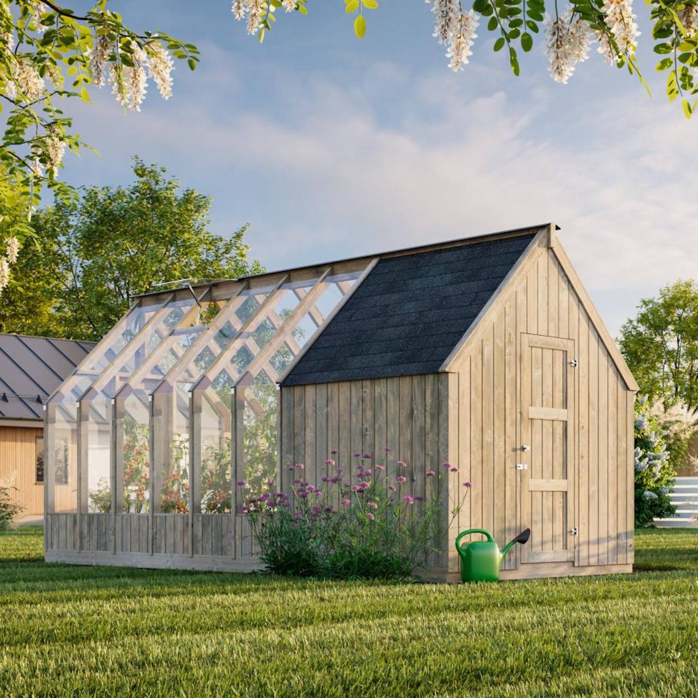 Heritage Emilia 4m² Potting Shed - No Greenhouse Included (8ft x 6ft)