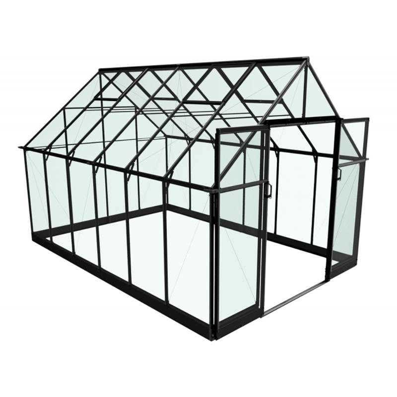 Halls Qube+ Greenhouse - 812 - 8ft x 12ft
