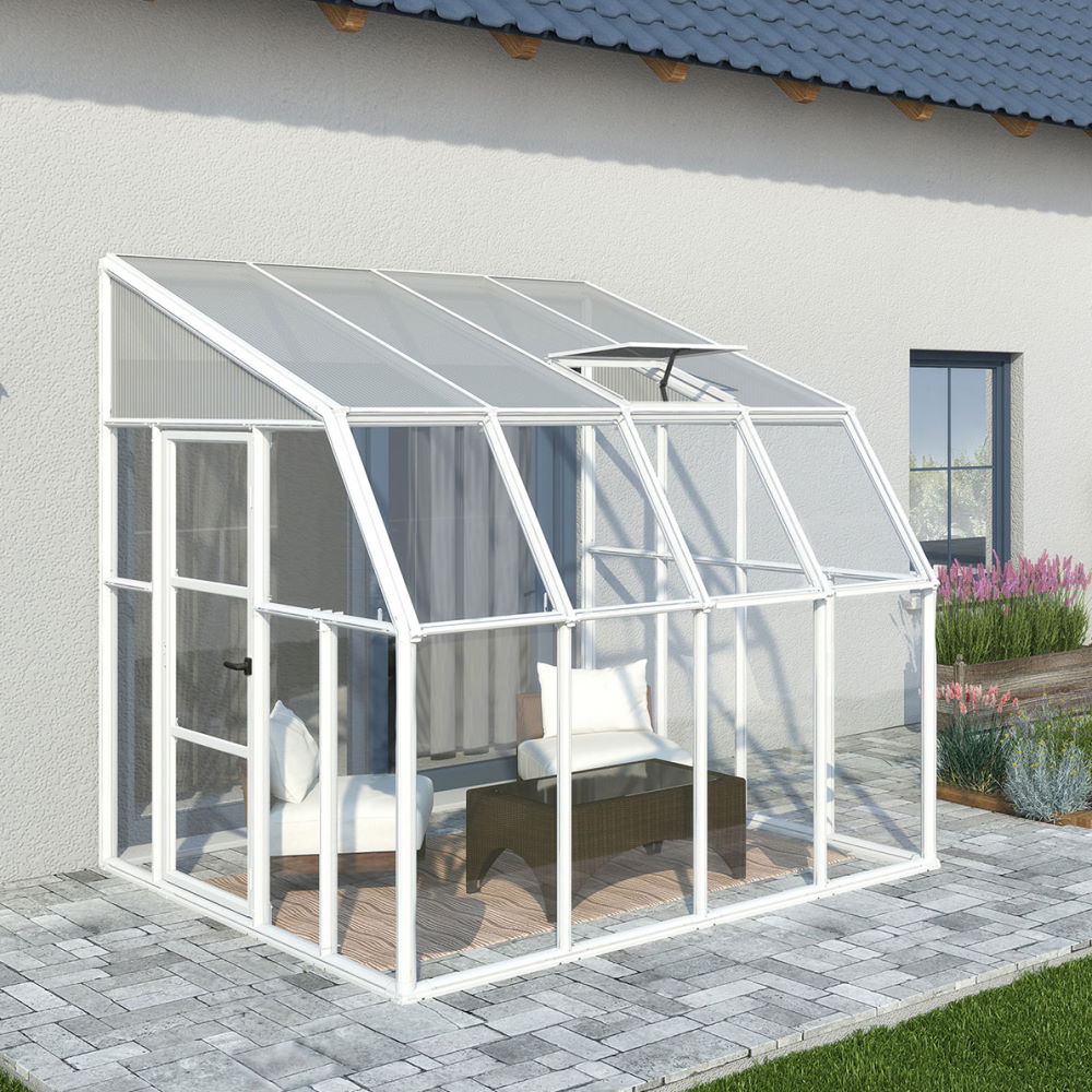 8' x 8' Alpha Sunroom / Greenhouse - White (Canopia by Palram)