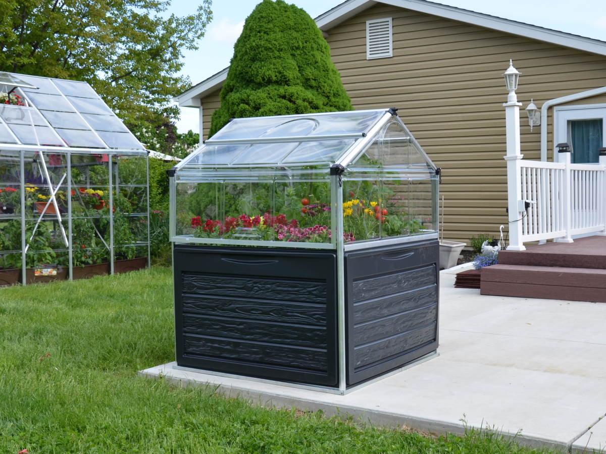 The Plant Inn Greenhouse 4' 4"- Clear Silver (Canopia by Palram)