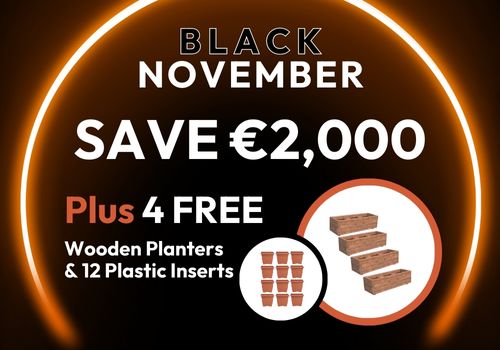 Huge savings on greenhouses black friday sale with free wooden planter boxes